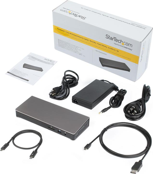 Produktbild StarTech TB3DOCK2DPPD (USB-C, 9 Ports)
