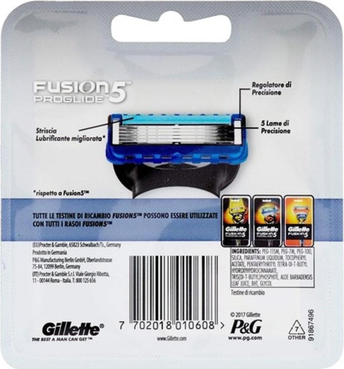 Actual product image Gillette Replacement blades Fusion Pro Glide 4s (4 x)