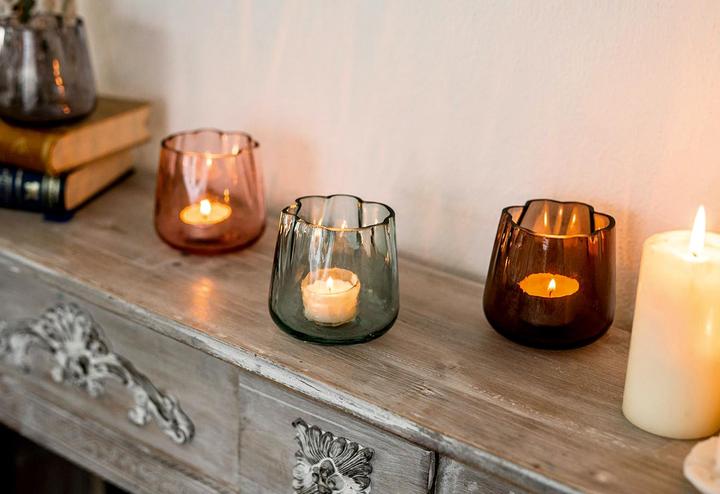 Produktbild Sandra Rich Teelichtleuchter Wavy rose (1 x, Ø 8 cm)