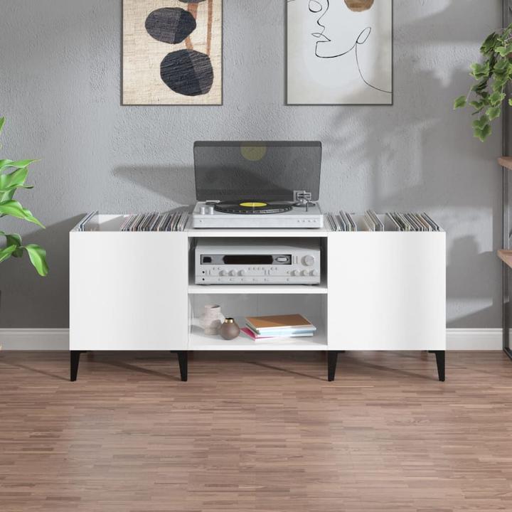 Produktbild VidaXL Plattenschrank Schwarz 84,5x38x48 cm Holzwerkstoff (84.5 x 38 x 48 cm)