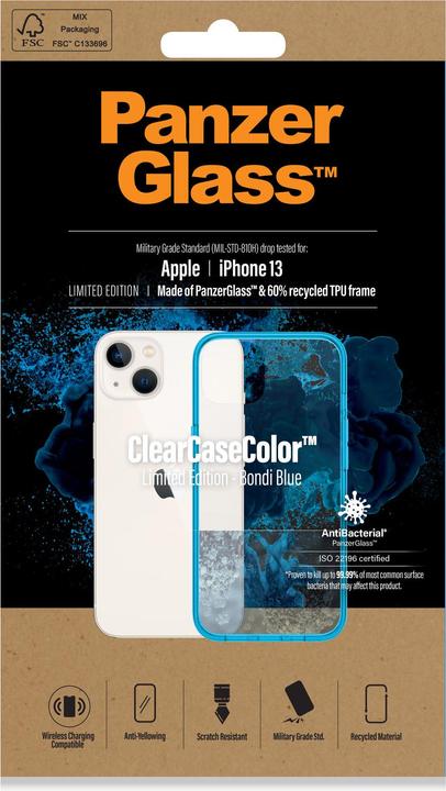 Produktbild PanzerGlass ClearCaseColor (Apple iPhone 13, Apple iPhone 14, Apple iPhone 15)