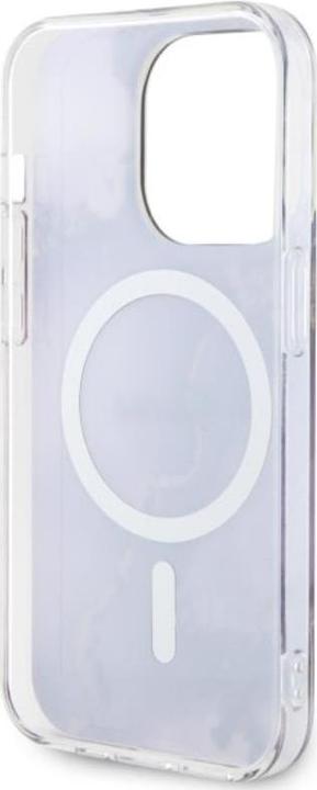 Actual product image Guess GUHMP14XHTMRSU iPhone 14 Pro Max 6.7" purpurowy/purple hardcase Golden Marble MagSafe (Apple iPhone 14 Pro Max)