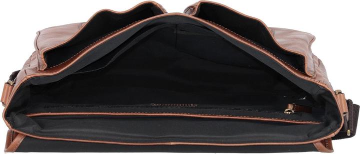Actual product image Fossil Greenville Messenger leather 41 cm laptop compartment (17")