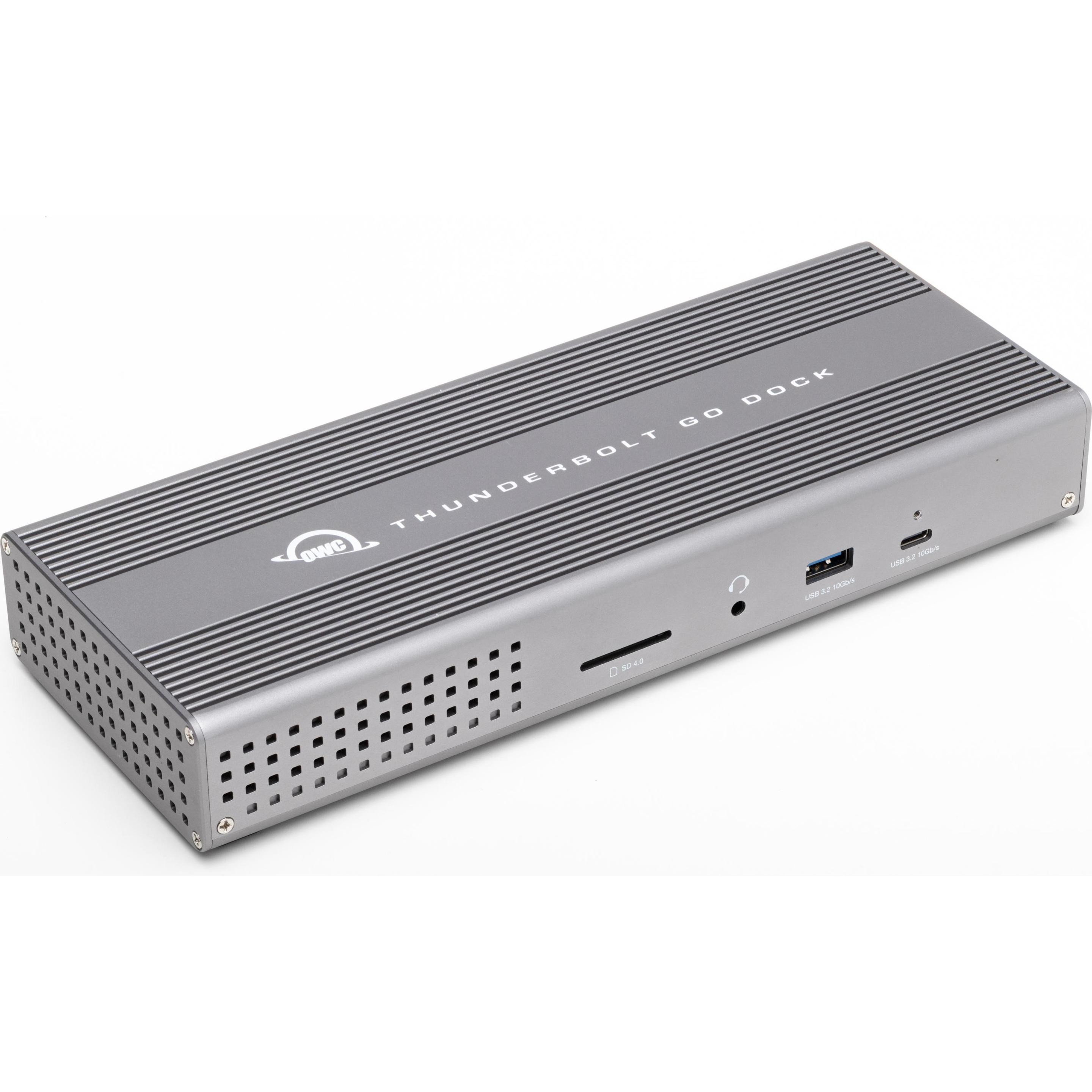 OWC Dock Thunderbolt 4 Go a 11 porte, 90W PD (Thunderbolt, 11 porte), Docking station + Hub USB, Argento