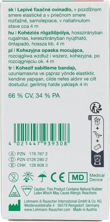 Produktbild L&R MOLLELAST Haft Fixierbinde 10cmx4m weiss