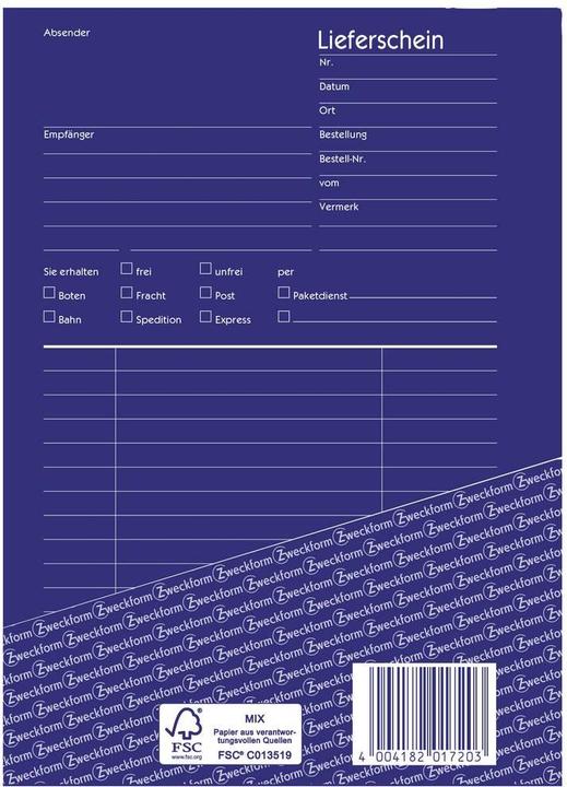 Produktbild Avery Lieferschein, A5 (40x)