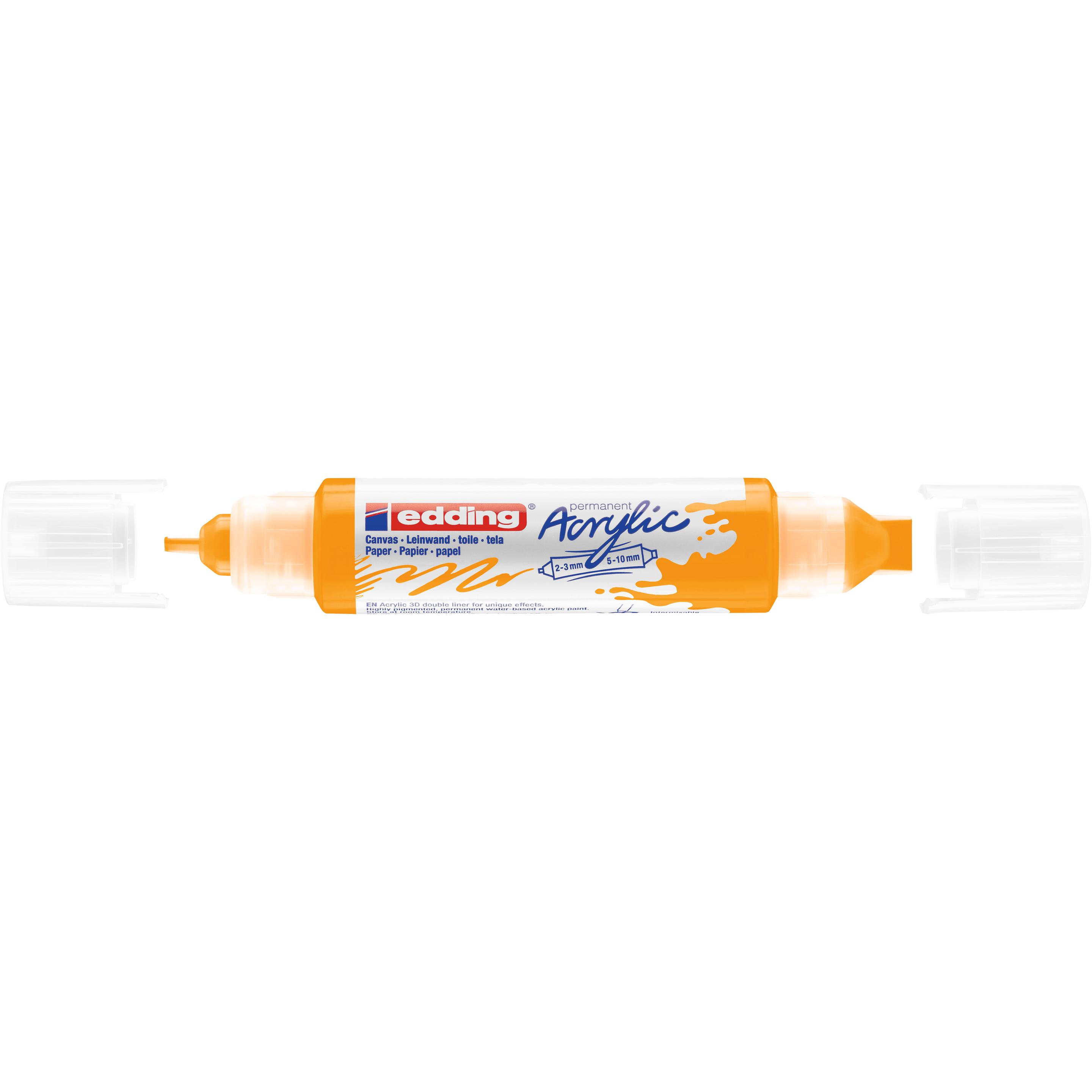 Edding, Marker, Acrylmarker 5400 Double Liner (Sonnengelb, 10 mm, 1 x)