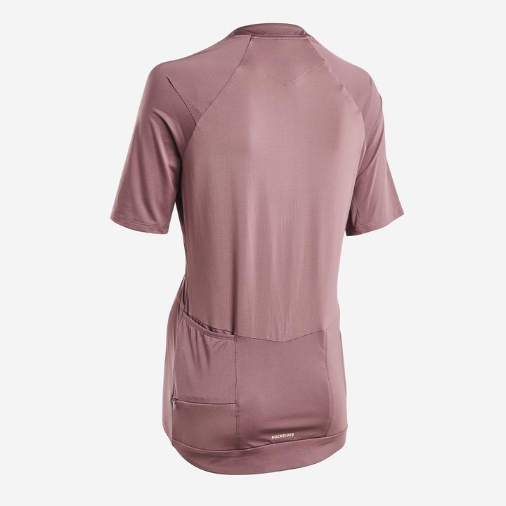 Produktbild Rockrider Radtrikot kurzarm Cargo Damen rosa/grau (XS)