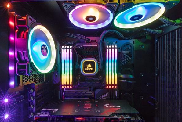 Productafbeelding Corsair Vengeance RGB Pro (2 x 16GB, 2933 MHz, DDR4 RAM, DIMM 288 pin)