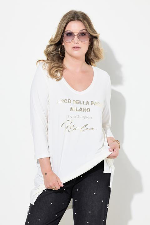 Produktbild Miamoda T-Shirt, Metallic-Statement, 3/4-Ärmel (52)
