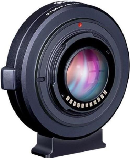 Actual product image Commlite Adapter Booster Canon EF to MFT (Wide-angle converter, Canon EF)