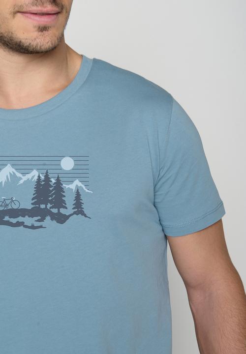 Actual product image Greenbomb T-Shirt Bike Mountain Pines (XL)