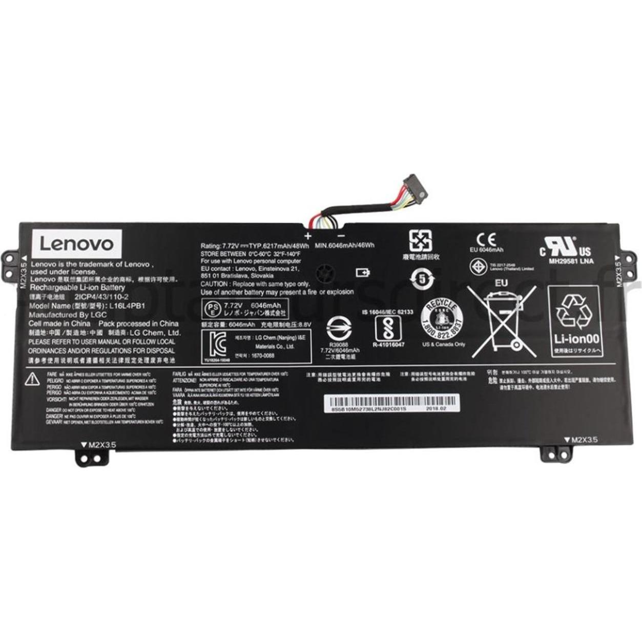 Lenovo 5B10Q38238 (4 Zellen, 6080 mAh), Notebook Akku