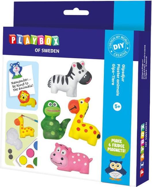 Produktbild Playbox Bastelset Gipstiere