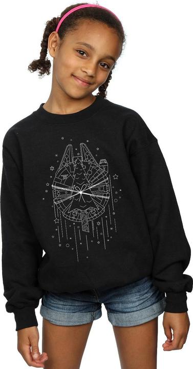 Produktbild Star Wars Millennium Falcon Christmas Tree Delivery Sweatshirt Mädchen (116)