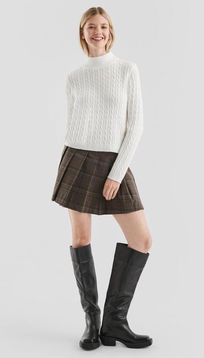 Produktbild s.Oliver Strickpullover Pullover mit Zopfmuster (XXL)