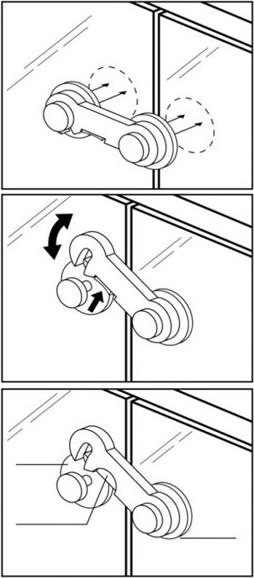 Actual product image Hartig & Helling Glass door locking device BS 814