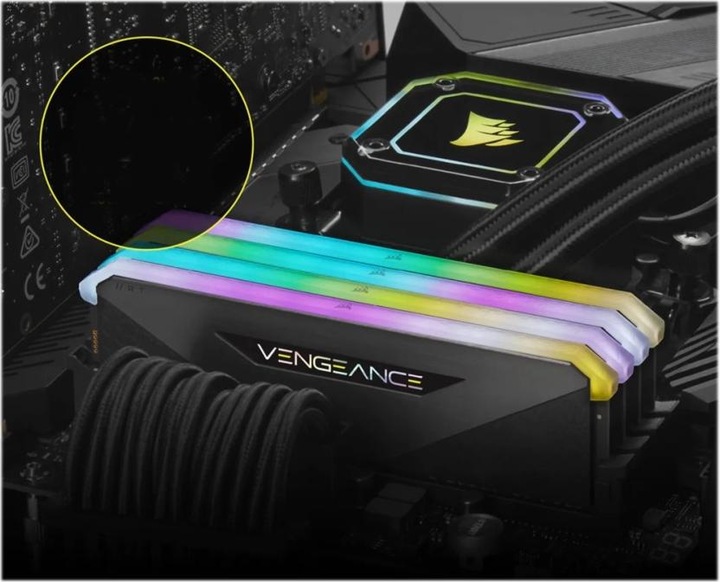 Image du produit Corsair Vengeance RGB RT (2 x 8GB, 4000 MHz, RAM DDR4, DIMM)
