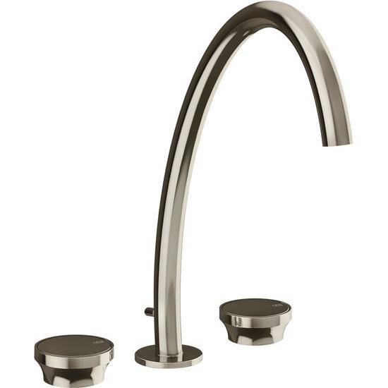 Gessi, Badarmatur, Origini 3-Loch Waschtischarmatur, hohe Version, mit Ablaufgarnitur, Ausladung 231mm