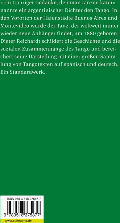 Produktbild Tango (Deutsch, Dieter Reichardt, 2013)