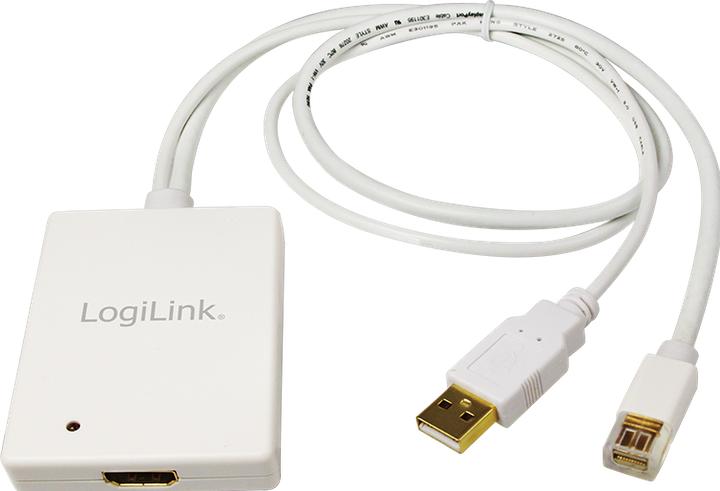 Immagine prodotto LogiLink Mini DisplayPort USB Audio a HDMI (Audio, Mini DP, 60 cm)