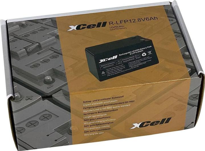 Produktbild XCell 12.8-6 Spezial-Akku LiFePo-Block Flachstecker LiFePO 4 12.8 V 6000 mAh (12.80 V, 6000 mAh)