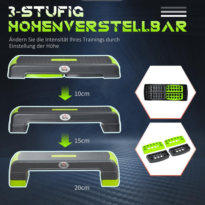 Actual product image Homcom Steppbrett Kunststoff Grau+Grün