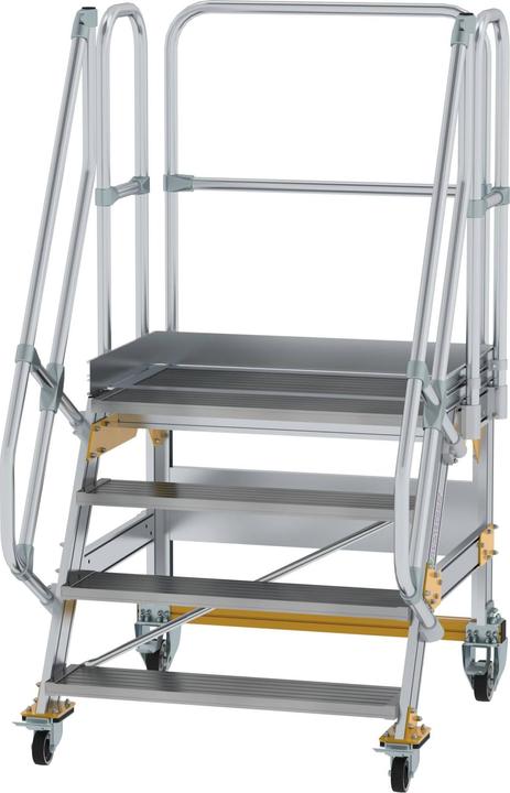 Produktbild Munk Plattformtreppe fahrbar 60° Stufenbreite 1000 mm 4 Stufen (Plattformleiter, 100 cm)