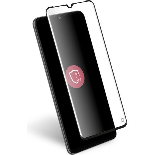 Bigben Connected Displayschutz aus Glas (1 Stück, Samsung Galaxy A03s), Smartphone Schutzfolie, Schwarz