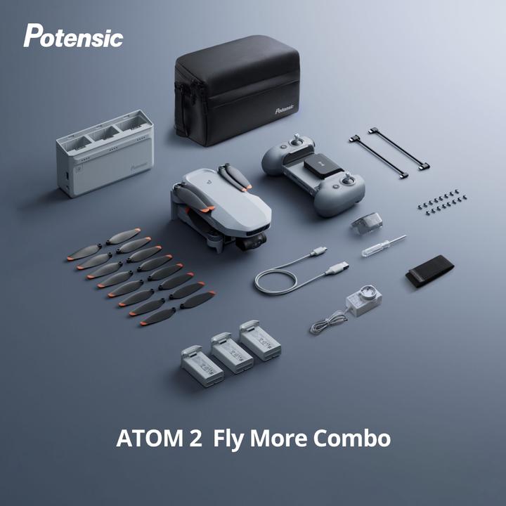 Produktbild Potensic Atom 2 Fly More Combo (32 min, 249 g, 48 Mpx)