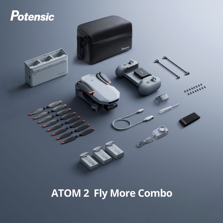 Image du produit Potensic Atom 2 Fly More Combo (32 min, 249 g, 48 Mpx)