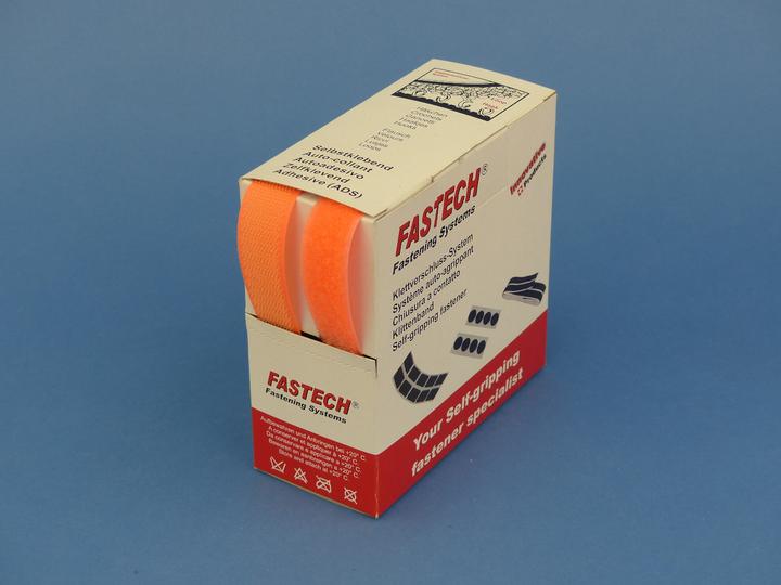 Produktbild Fastech Klettband-Box Neonorange (20 mm)