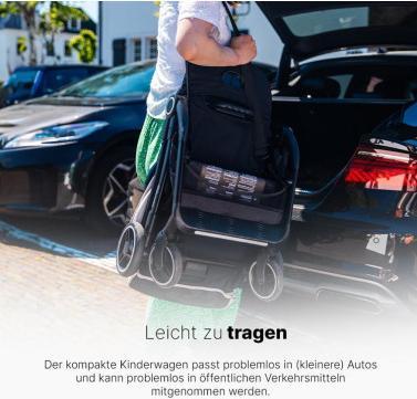 Productafbeelding Hamilton by yoop Kinderwagen S1 Plus Schwarz - Leichtgewicht Buggy - MagicFold™ Technology (0 Maanden - 4 Jaren)