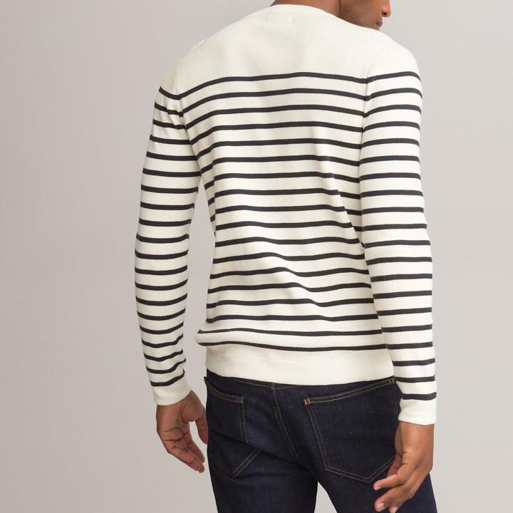 Produktbild La Redoute Collections Matrosenpullover aus Bio-Baumwolle (XXL)