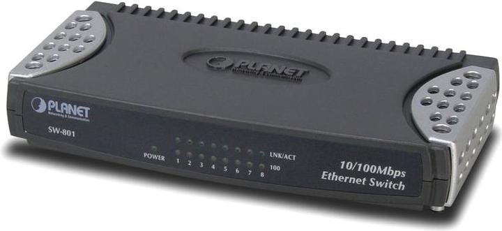 Produktbild Planet Industrieller Fast Ethernet Switch 8-Port 10/100 Mbps RJ45 IP30 (8 Ports)