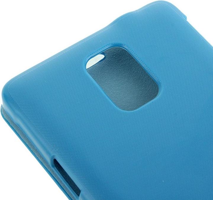 Produktbild König Design Handyhülle Tasche für Samsung Galaxy Note 4 SM N910 Hellblau gebürstet (Samsung Galaxy Note 4)