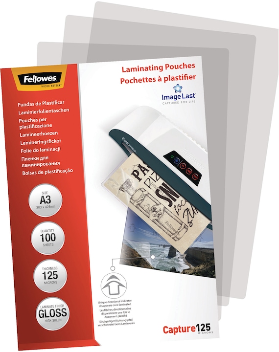 Image du produit Fellowes ImageLast Capture 125 (A3, 100 pièce(s), 125 µm)