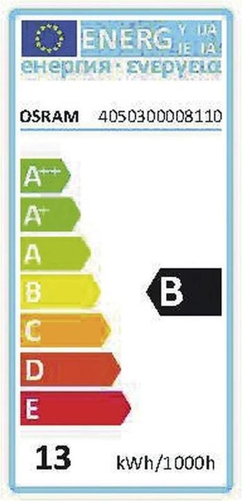 Energy Label Osram Dulux (G24d-1, 10 W, 600 lm, 1 x, G)