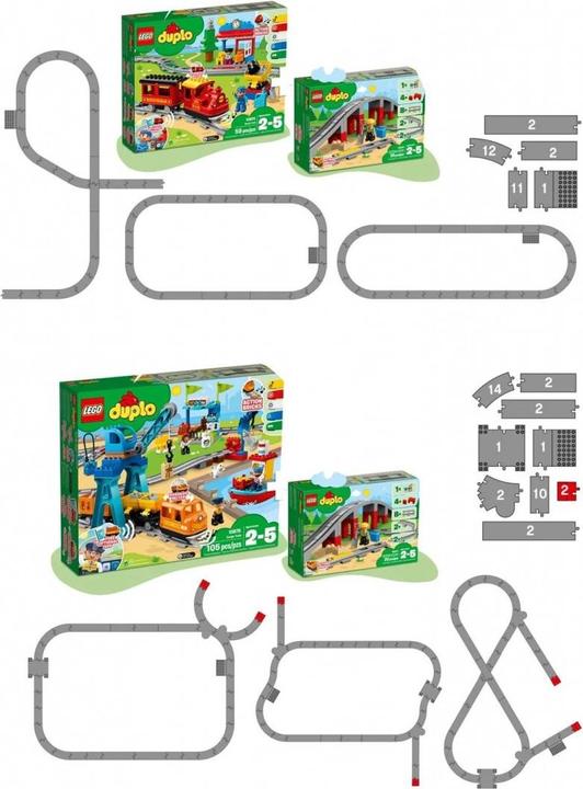 Actual product image LEGO Railway bridge and rails (10872)
