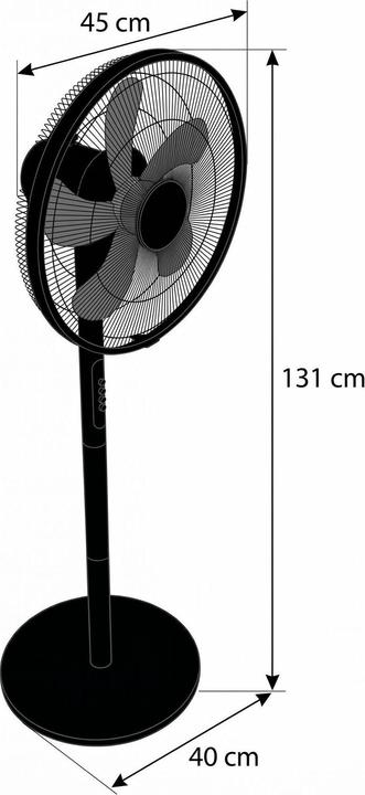 Produktbild Furber Standventilator Vayu-Basic, Schwarz