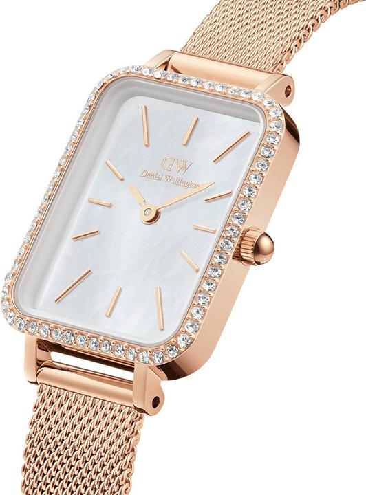 Immagine prodotto Daniel Wellington DW00100674 Damenuhr Quadro Lumine Bezel Melrose 26mm 3ATM (Orologio da polso analogico, 26 mm)