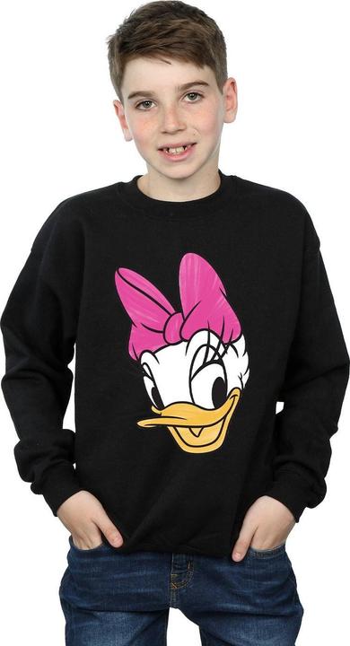 Actual product image Disney Boys Daisy Duck Head Painted Sweatshirt (128)