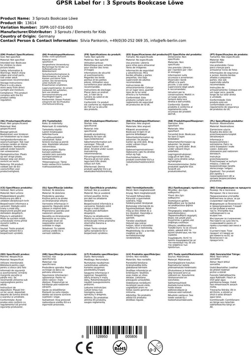Immagine prodotto 3 Sprouts scaffale per libri