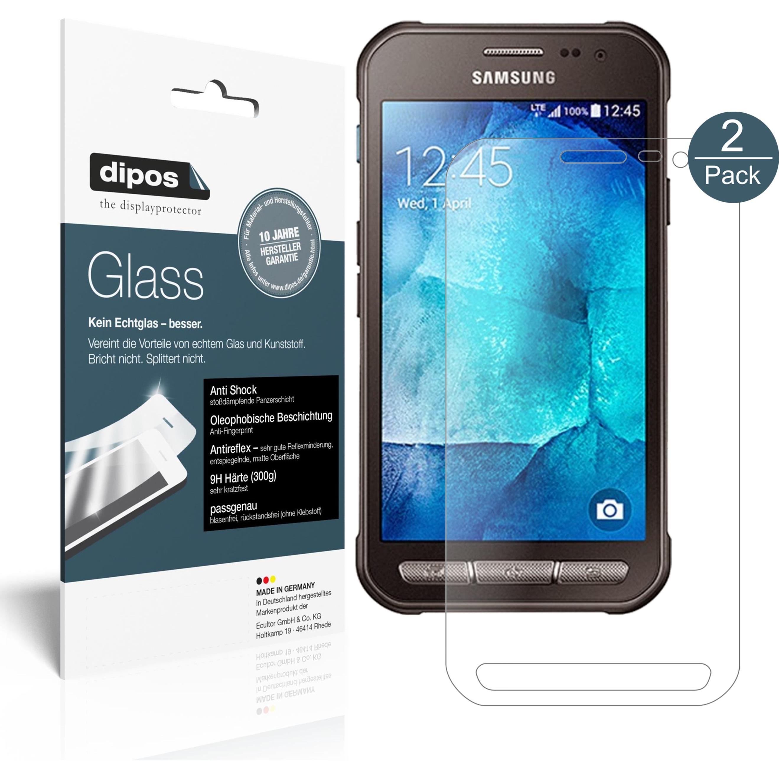 Dipos Displayschutz Anti-Shock (1 Stück, Samsung Galaxy S21), Smartphone Schutzfolie, Transparent