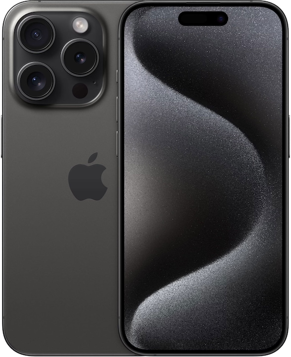 Apple iPhone 15 Pro (128 GB, Black Titanium, 6.10", SIM + eSIM, 48 Mpx, 5G)