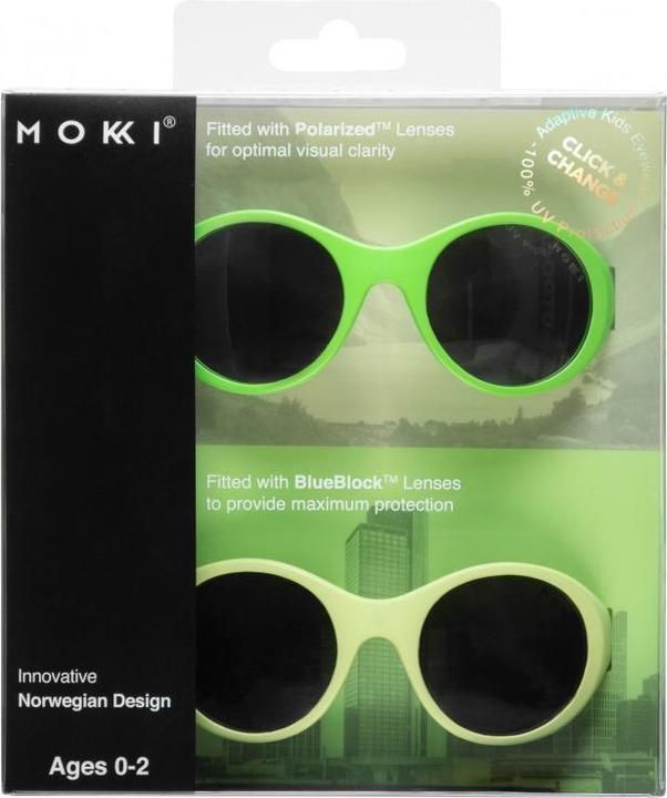 Image du produit Mokki Lunettes de soleil enfants vert 0-2 ans click & change