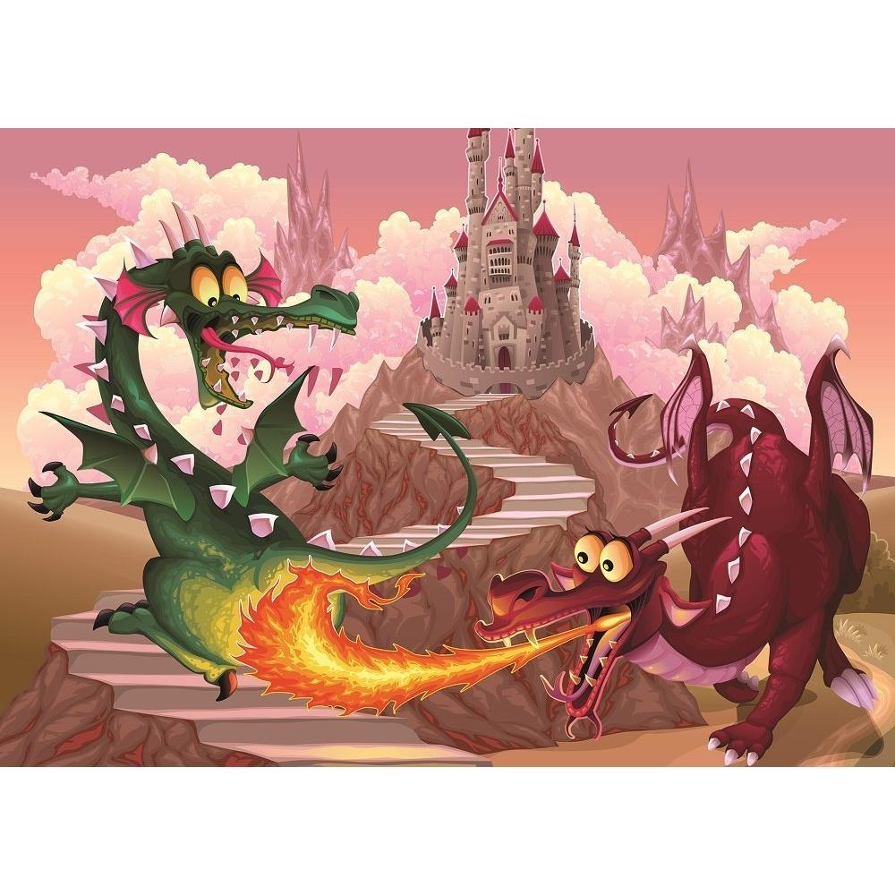 Thumbnail - Heidi Cheese Line HeiDi Art Puzzle 50 pcs. Large 4505 The Little Dragons (50 Teile)