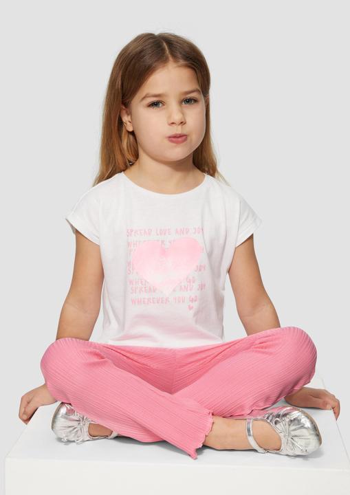 Actual product image S.Oliver Leggins Flared-Leggings mit Rippstruktur und Glitzerbund (98)