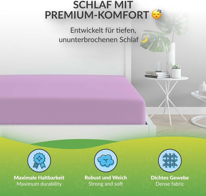 Image du produit Etérea Drap-housse en jersey microfibre (60 x 120 cm, 70 x 140 cm)