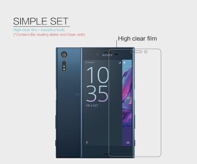 Actual product image Nillkin Super Clear (1 Piece, Sony Xperia XZ, Sony Xperia XZs)